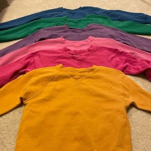 Lot of 6 Hanna Andersson sweatshirts. Size 120 cm or US 6-7